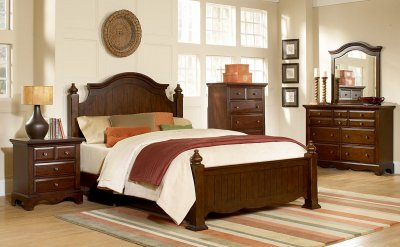 Warm Cherry 1734 Hudson Bay Bedroom by Homelegance w/Options