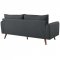 Revive Sofa & Loveseat Set in Gray Fabric by Modway