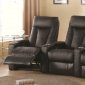 Wigo 53600 Sectional Sofa in Black Fabric by Acme