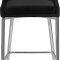 Karina Counter Stool 790 Set of 2 Black Velvet Fabric - Meridian