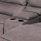 Infinity Power Motion Sectional Sofa in Grey Microfiber by ESF