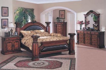 38-9431Traditional Style Bedroom with Posts [AMBS-38-9431]