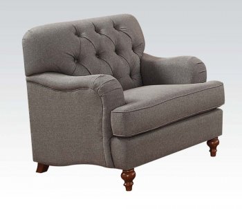 Alianza Chair 53692 in Dark Gray Fabric by Acme [AMAC-53692 Alianza]