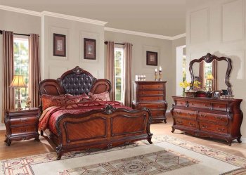 20590 Dorothea Bedroom in Cherry by Acme w/Options [AMBS-20590 Dorothea]