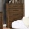 Coney Bedroom FOA7881 in Walnut & Tan w/Options