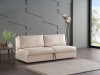 Ava Sofa Bed in Light Beige Fabric by Istikbal