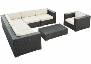 Corona Outdoor Patio Sectional 7Pc Set Choice of Color by Modway [MWOUT-Corona]