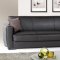 Dolce Sofa Bed in Brown Bonded Leather by Rain w/Optional Items