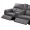 Thompson Power Motion Sofa in Slate Leather by Beverly Hills