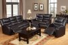 F6652 Motion Sofa in Black Bonded Leather by Boss w/Options