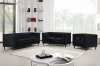 Taylor Sofa 642 in Black Velvet Fabric by Meridian w/Options