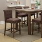 F2404 5Pc Counter Height Dining Set by Boss w/Chocolate Chairs