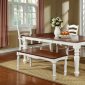 CM3122T Palisade Dining Table in Cherry & White w/Options