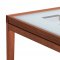 Contemporary Cherry Dinette w/Fold-out Frosted Glass Top Table