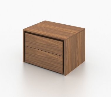 Zen Nightstand Set of 2 in Walnut by Casabianca