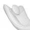 Dream Chaise in White Leatherette by Whiteline Imports