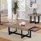 Sawyer 3Pc Coffee & End Table Set CM4619 in Gray Wash & Black