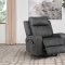 Raelynn Motion Sofa 603191 Gray Leatherette by Coaster w/Options