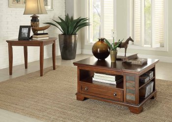 Barnett 3523-30 Coffee Table by Homelegance w/Options [HECT-3523-30 Barnett]