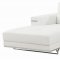 Steve Sectional Sofa in White Leather by Whiteline Imports