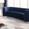 Julian Sofa 621 in Navy Velvet Fabric by Meridian w/Options