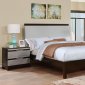 Euclid CM7206 5Pc Bedroom Set in Silver and Espresso Finish