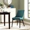 Viscount Dining Chair Set of 2 in Teal Fabric by Modway