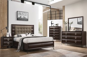 Tablita 5Pc Bedroom Set 27460 in Dark Merlot by Acme w/Options [AMBS-27460-Tablita]