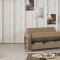 Decora Sofa Bed in Brown Fabric by Casamode w/Options