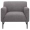 Darlene Accent Chair 905640 in Gray Fabric by Coaster