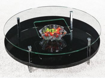 C258 RB Coffee Table in Black by At Home USA [AHUCT-C258RB]