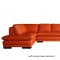 ML157 Sectional Sofa in Orange Leather by Beverly Hills