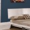 Orion Queen Size Platform Bed in Shiny White by Creative