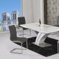 Natalie Dining Table 5Pc Set in White by Chintaly