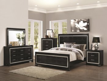 Zimmer 203721 Bedroom in Black by Coaster w/Options [CRBS-203721 Zimmer]