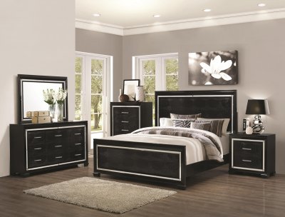 Zimmer 203721 Bedroom in Black by Coaster w/Options