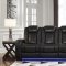 Party Time Power Motion Sofa 37003 in Black by Ashley w/Options