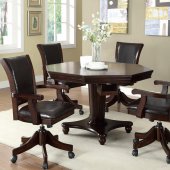 100873 Marcus Dining/Gaming Table in Dark Espresso w/Options