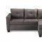 Phelps Sectional Sofa& Ottoman 9789BRG-Brownish Gray-Homelegance