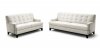 Adair Sofa Set in White Bonded Leather by Wholesale Interiors