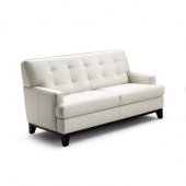 Adair Sofa Set in White Bonded Leather by Wholesale Interiors