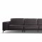 Darwin Sofa in Dark Brown Leather by VIG