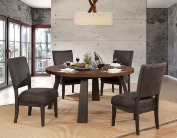 Tolstoy 5Pc Dinette Set CM3376RT in Brown & Espresso w/Options [FADS-CM3376RT-Tolstoy]