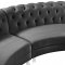 Valentino Sectional Sofa 697 in Fabric by Meridian w/Options