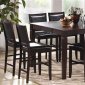 Counter Height Modern Table w/Optional Bycast Leather Chairs