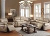 Isadora Motion Sofa in Beige Bonded Leather Match Acme w/Options