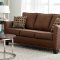 3052 Sofa in Brown Chenille Fabric w/Options