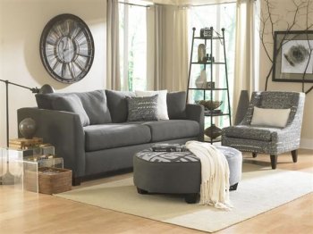 Highlands Charcoal Fabric Contemporary Sofa w/Optional Items [CHFS-SD-71-03-Graduate]