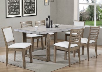 Paulina Dining Set 5Pc 74670 in Rustic Oak by Acme w/Options [AMDS-74670 Paulina]