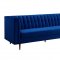 Sebastian Sofa TOV-S148 in Navy Velvet Fabric by TOV Furniture